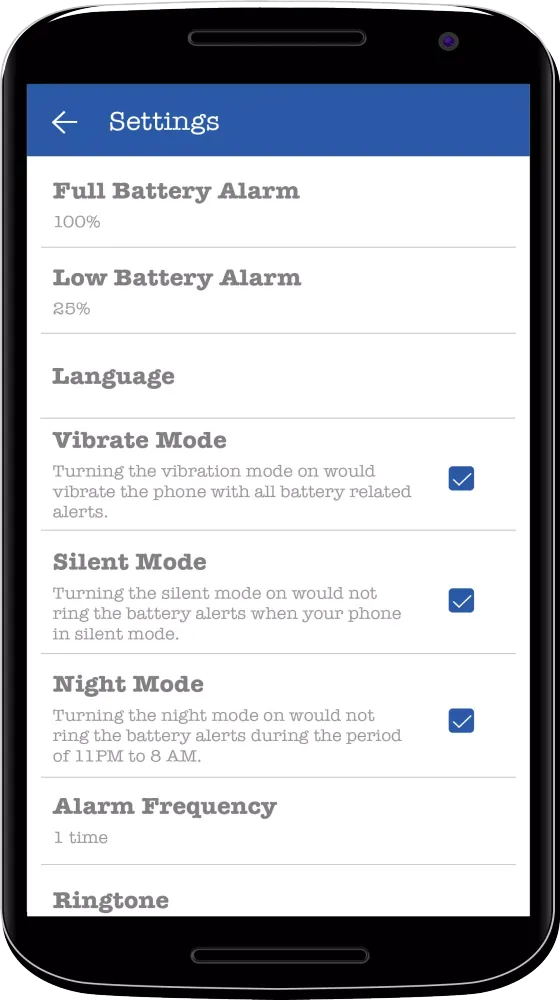 Battery Charger Alarm Screenshots