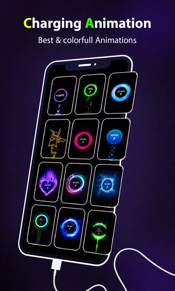 Tangkapan skrin Funky Smile Charging Animation