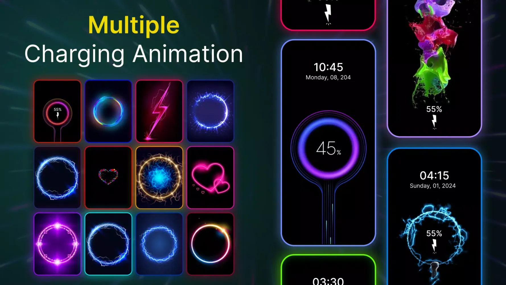 Battery Charging Animation Screenshots