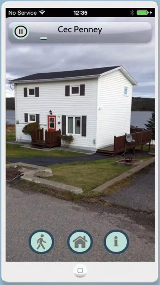 Capturas de tela do Arnolds Cove Resettlement Walk