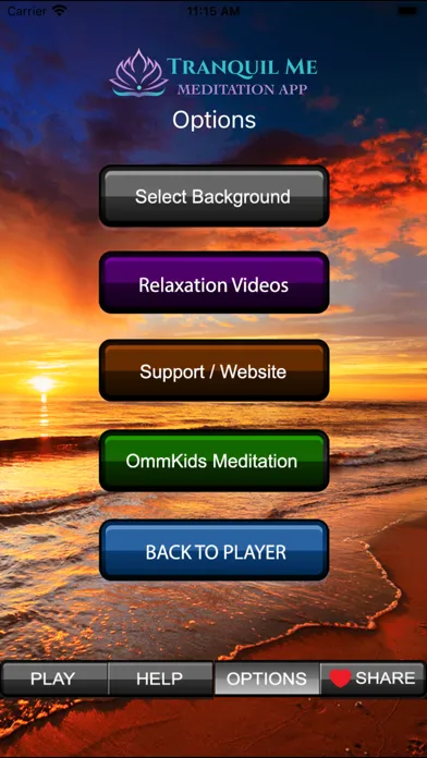 Tangkapan layar Tranquil Me meditation