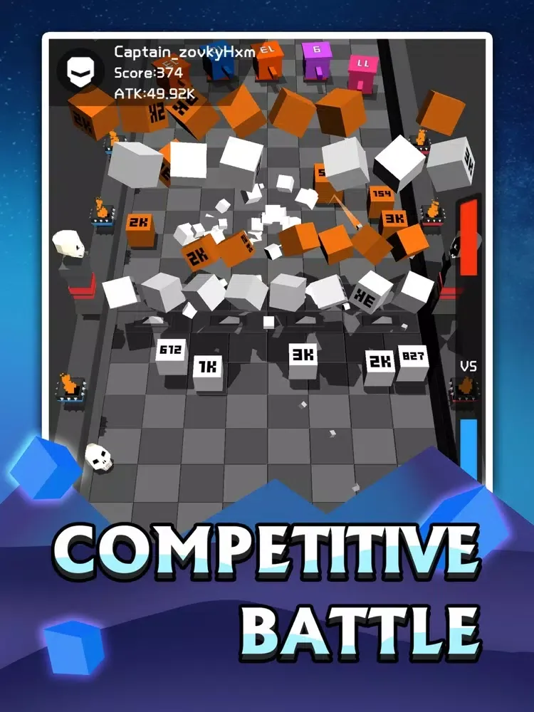 ภาพหน้าจอของ Battle of Cubes - Idle Games iPad 