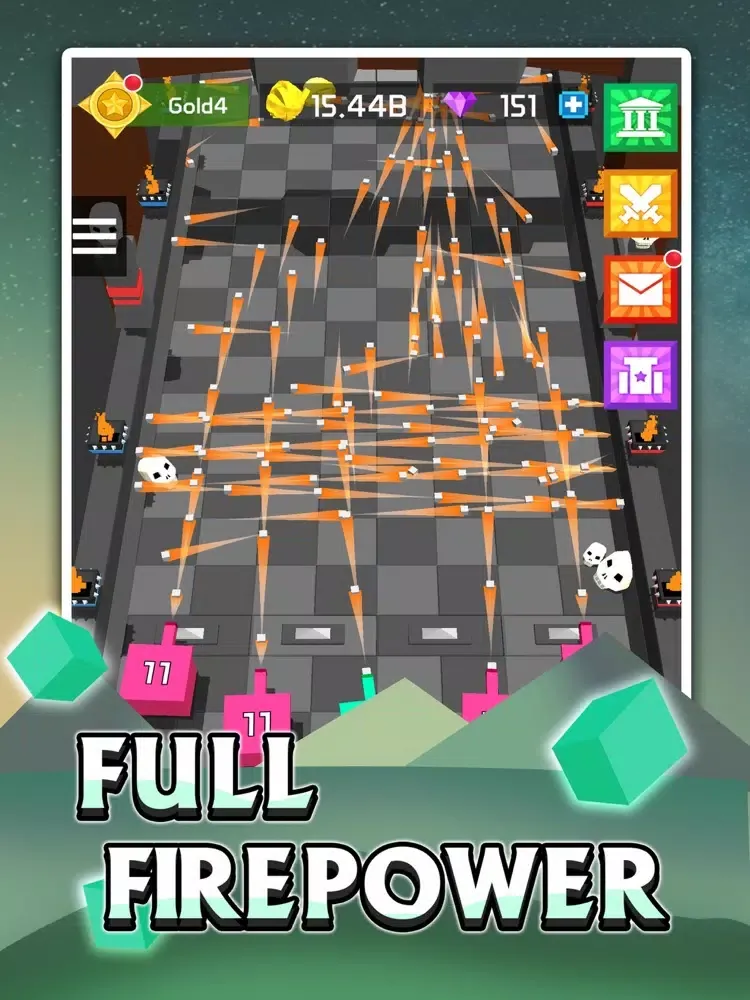 ภาพหน้าจอของ Battle of Cubes - Idle Games iPad 