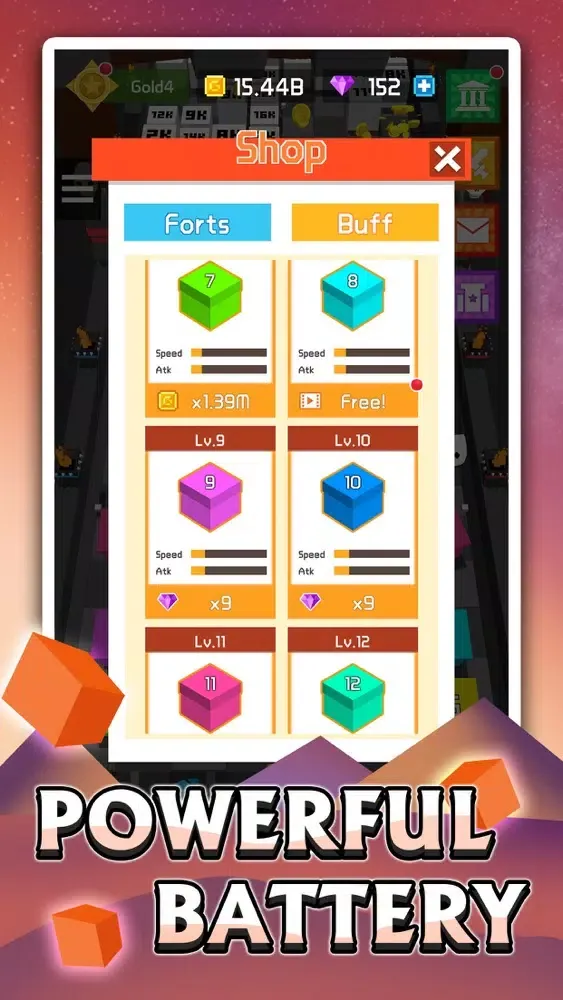 ภาพหน้าจอของ Battle of Cubes - Idle Games
