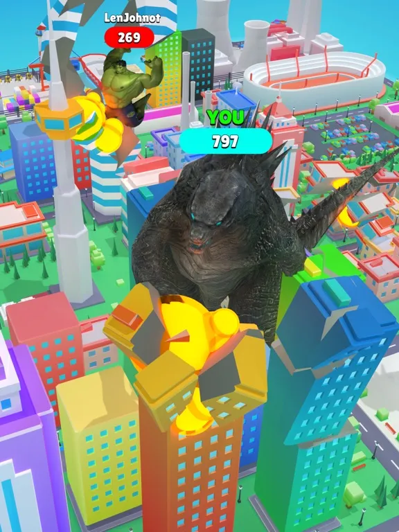 Capturas de pantalla de Crazy Kaiju iPad 