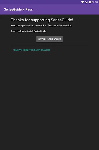 Screenshot di SeriesGuide X Unlock Key