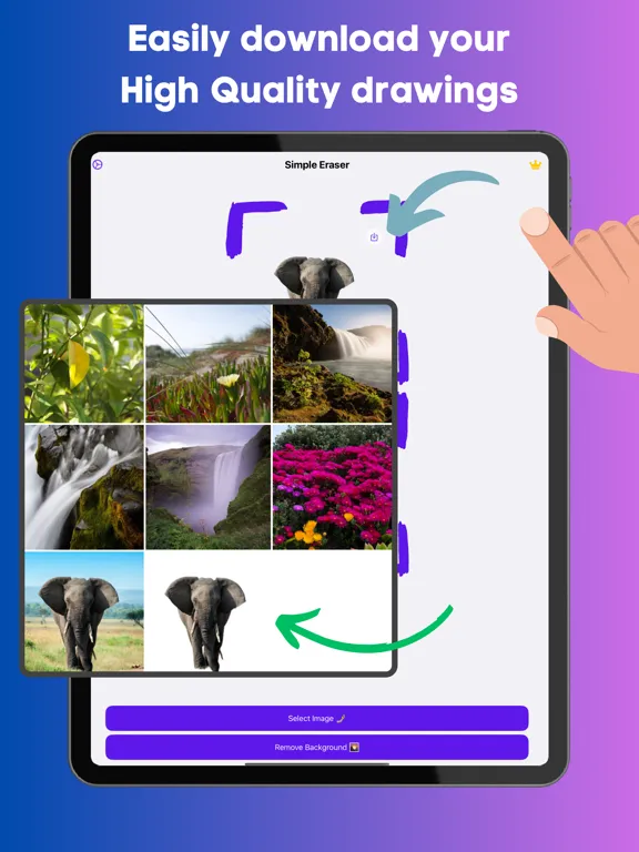 ภาพหน้าจอของ Eraser & Background Remover iPad 