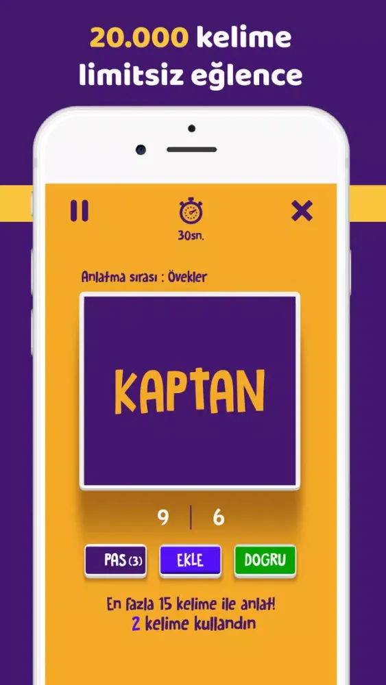 Screenshot di Tabukolik Kelime Tahmin Oyunu