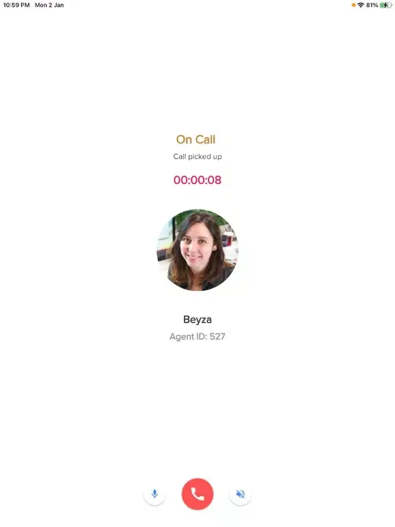 Tangkapan layar BBI CHAT iPad 
