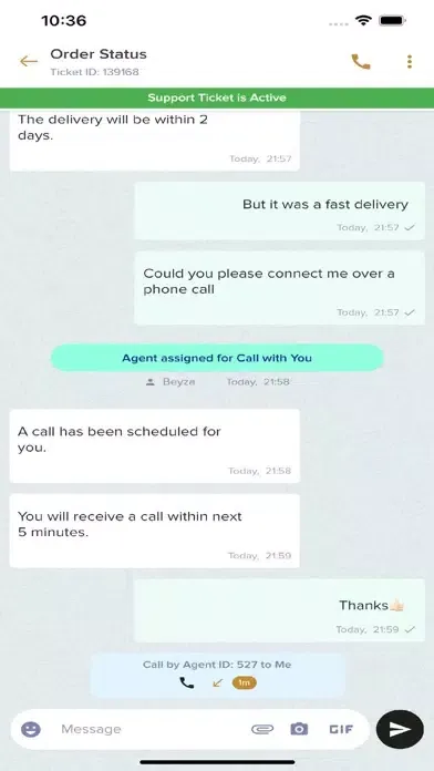 Tangkapan layar BBI CHAT