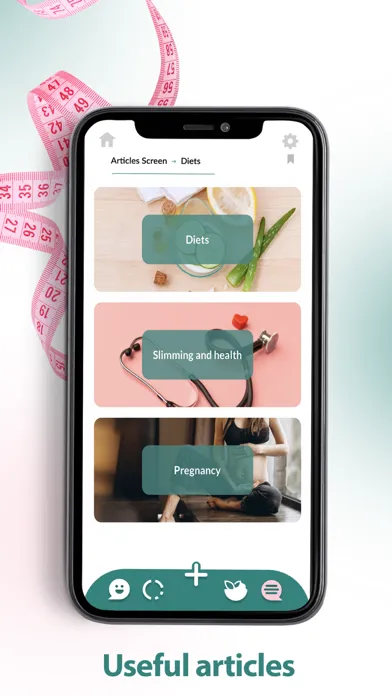 Capturas de pantalla de iSlim - control your weight