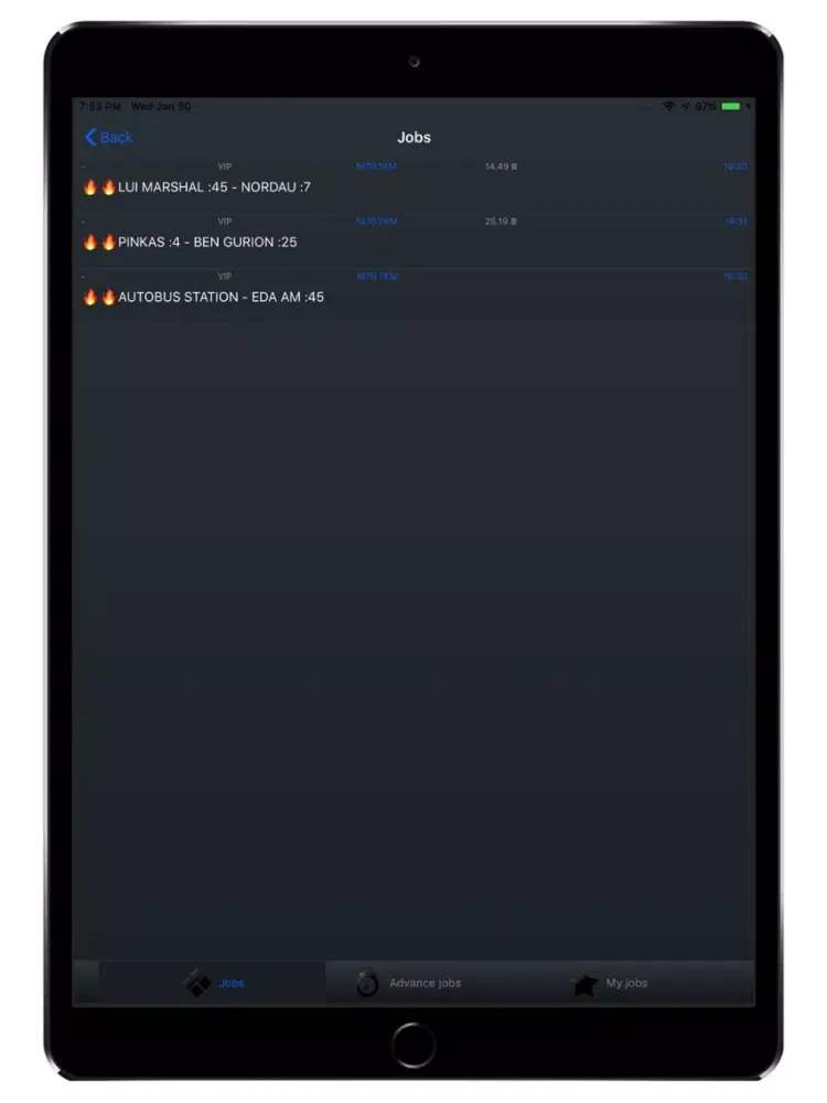 מוניות הקניון בת ים נהג iPad  স্ক্রিনশট