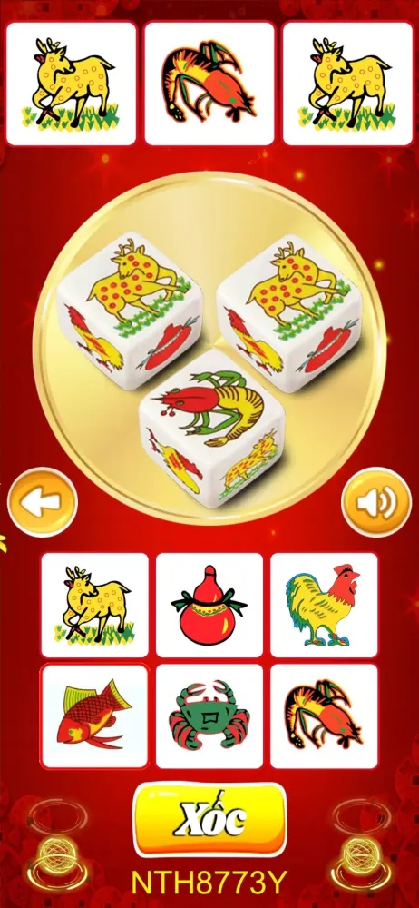 Capturas de tela do Bầu cua tôm cá