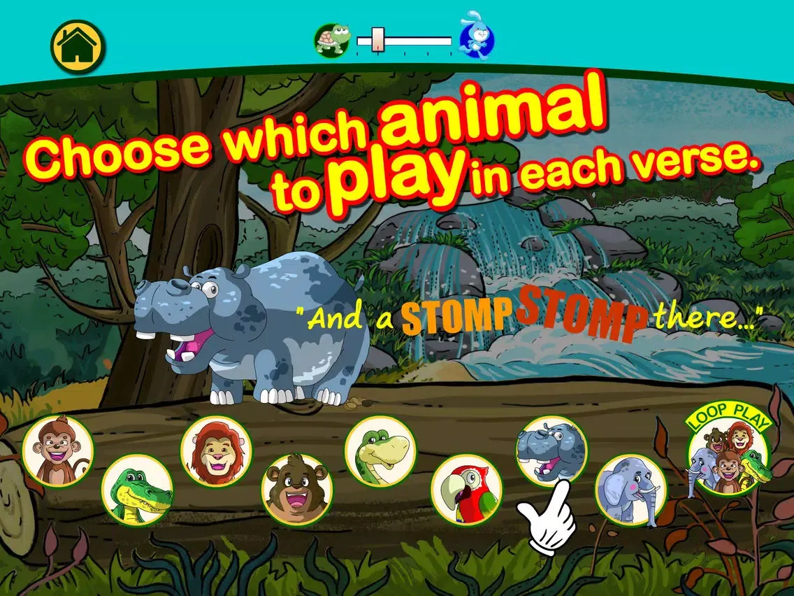 ภาพหน้าจอของ Old McDonald Had a Jungle iPad 