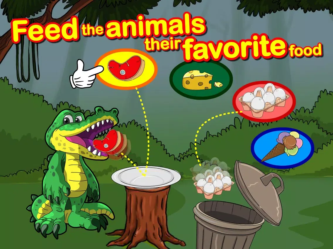 ภาพหน้าจอของ Old McDonald Had a Jungle iPad 