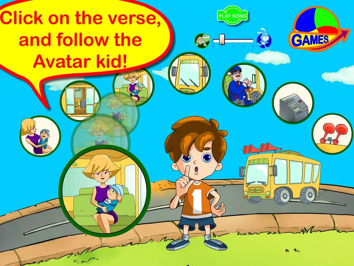صور Wheels on the bus app iPad 