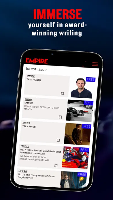 Zrzuty ekranu Empire Magazine