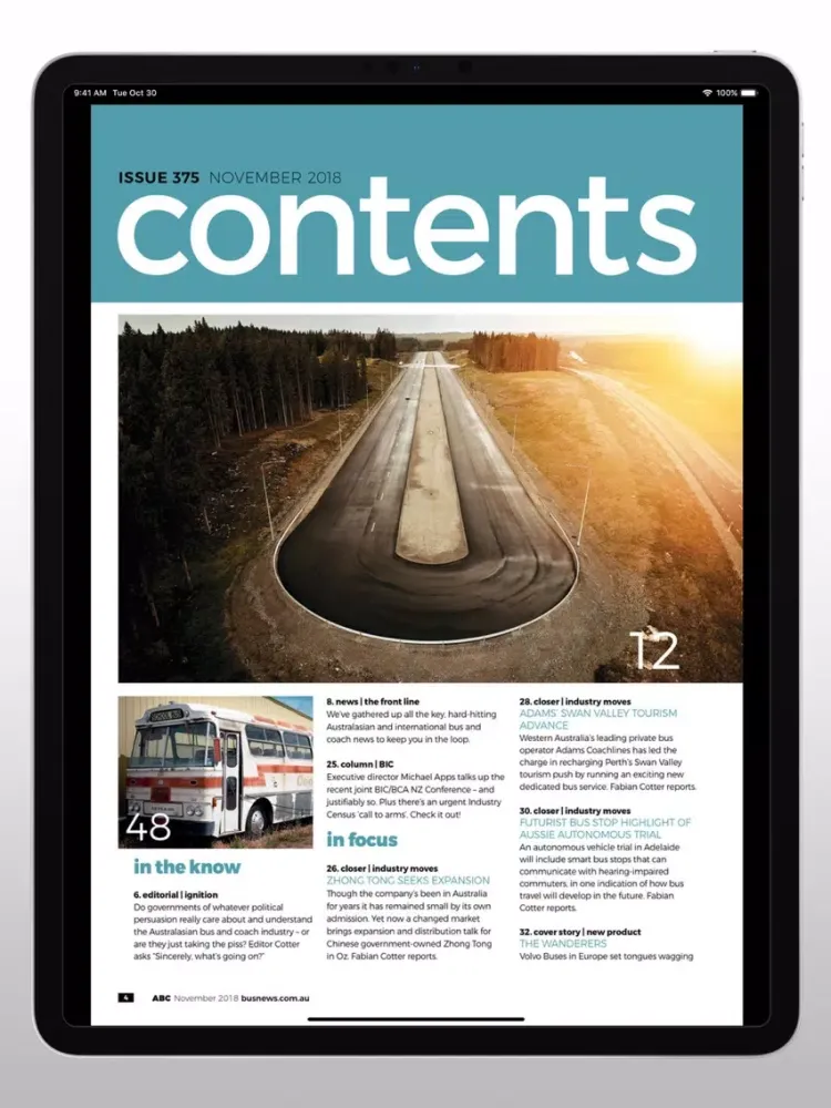 Australasian Bus & Coach iPad  스크린샷