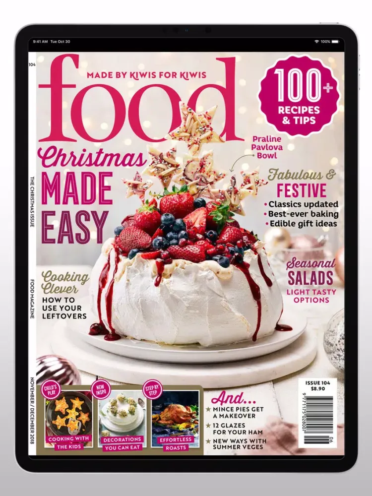 Capturas de tela do Food Magazine NZ iPad 