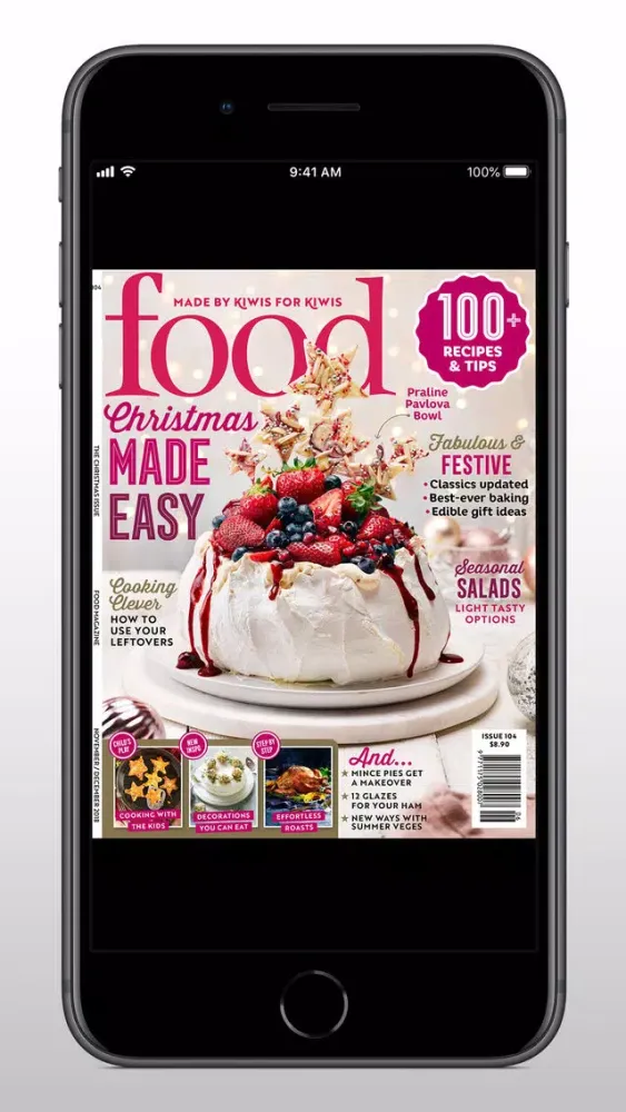 Capturas de tela do Food Magazine NZ