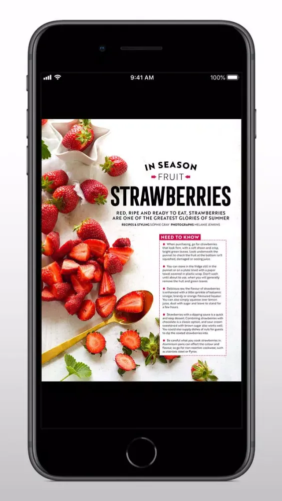 Capturas de tela do Food Magazine NZ