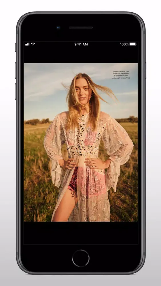 Tangkapan layar Harper's BAZAAR Australia