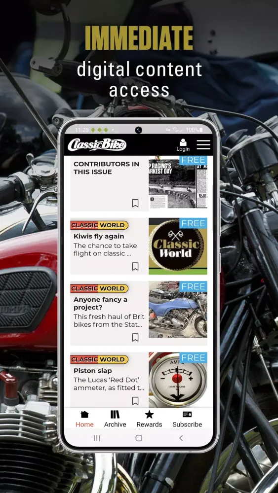 Tangkapan layar Classic Bike Magazine