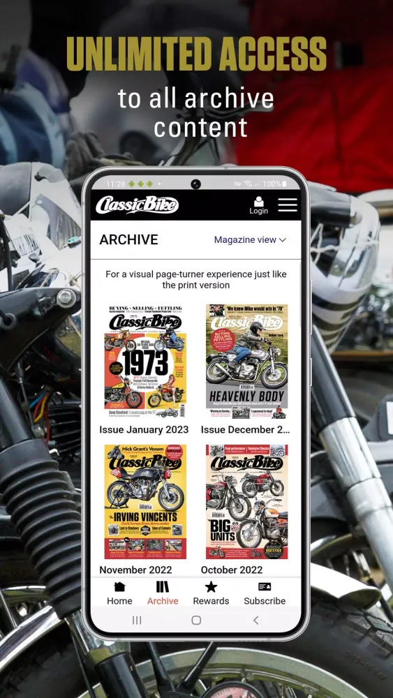 Tangkapan layar Classic Bike Magazine