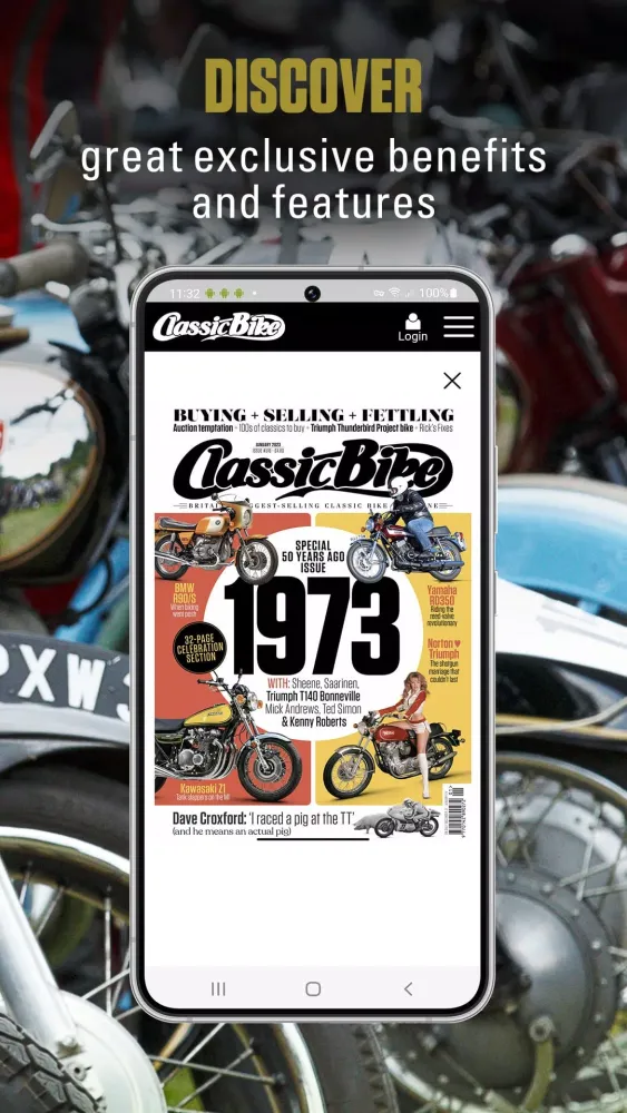 Tangkapan layar Classic Bike Magazine