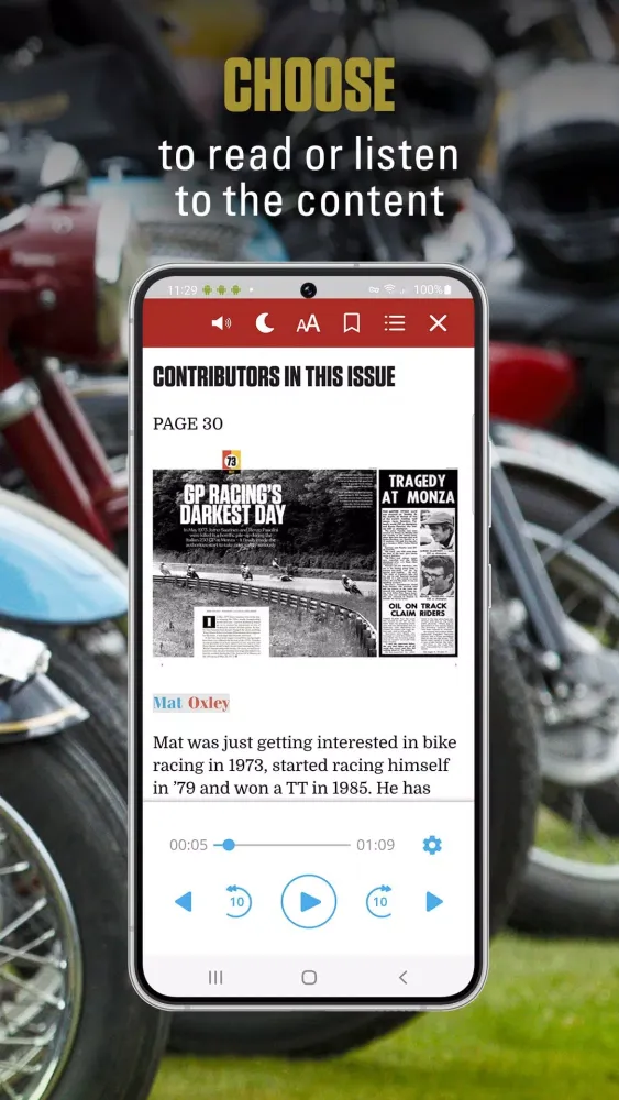 Tangkapan layar Classic Bike Magazine