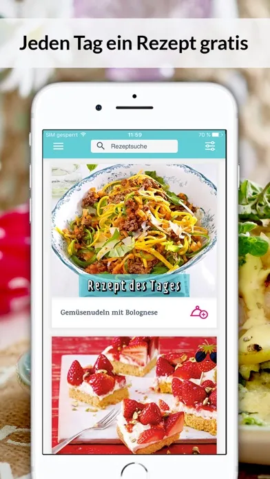 Captures d'écran de Mein LECKER Kochbuch