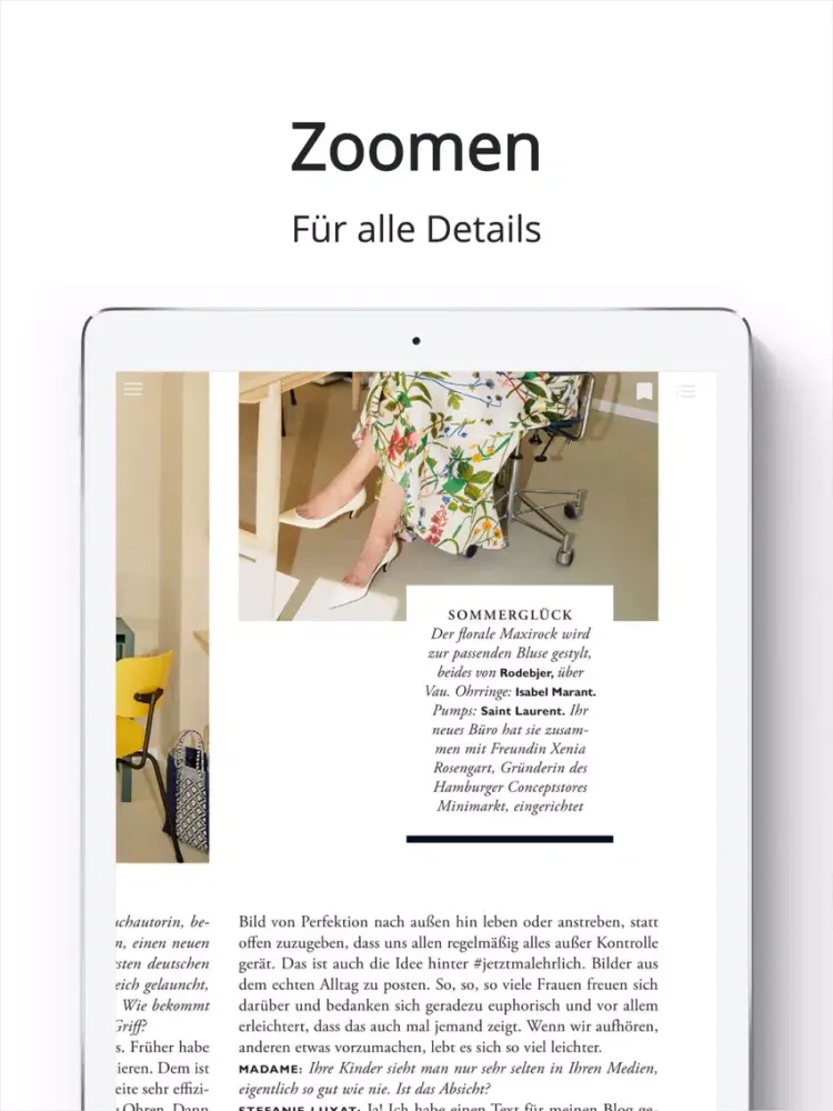 Madame ePaper iPad  스크린샷