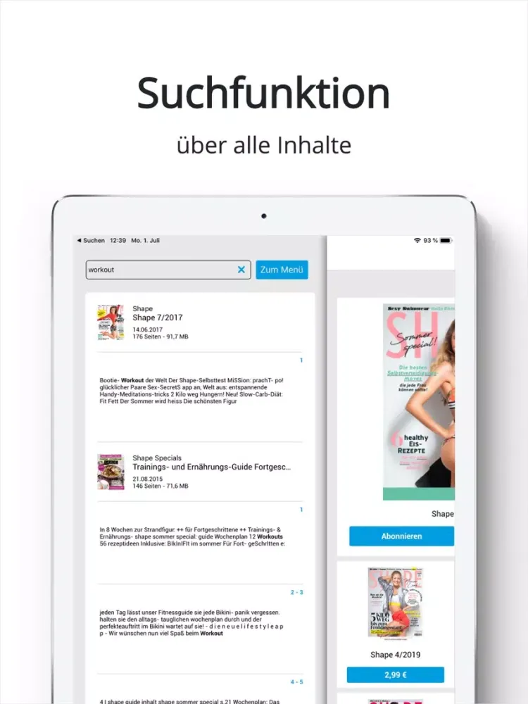 Zrzuty ekranu SHAPE ePaper iPad 