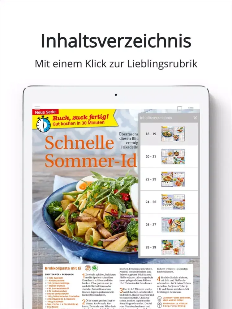 Captures d'écran de tina Koch & Backideen ePaper iPad 