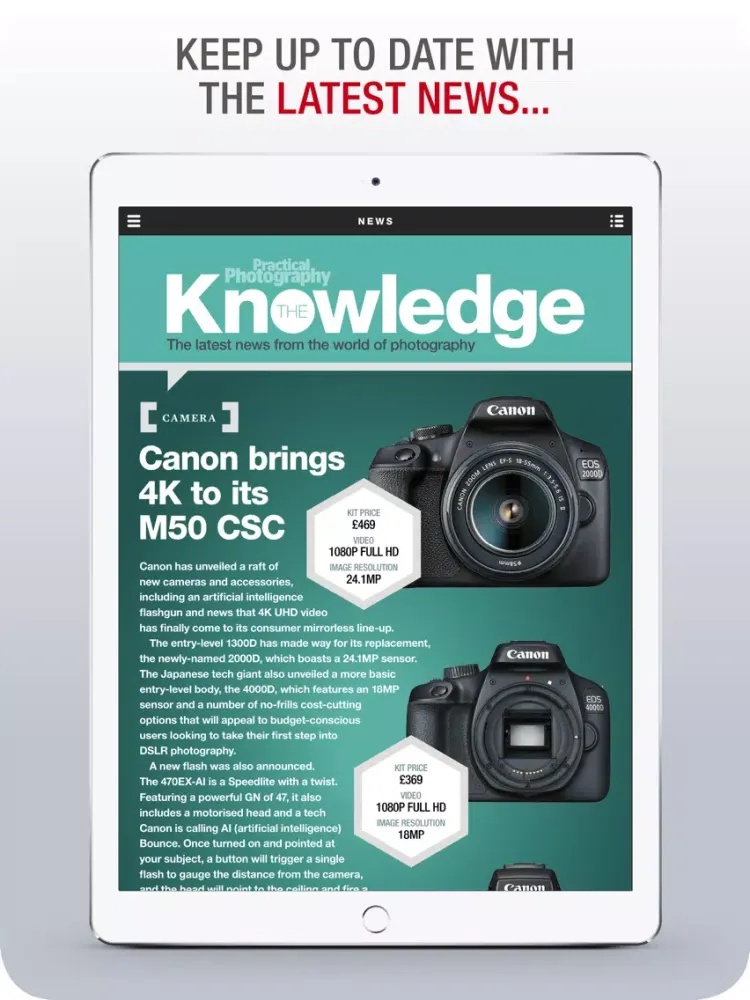 Practical Photography Magazine iPad  Screenshots