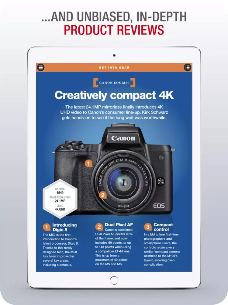 Practical Photography Magazine iPad  Screenshots