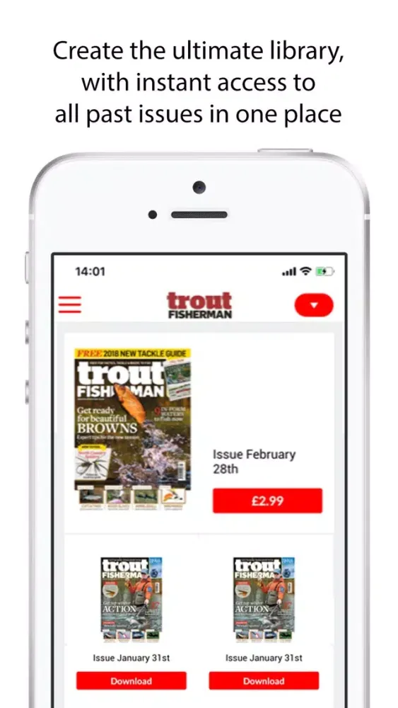 Tangkapan layar Trout Fisherman Magazine