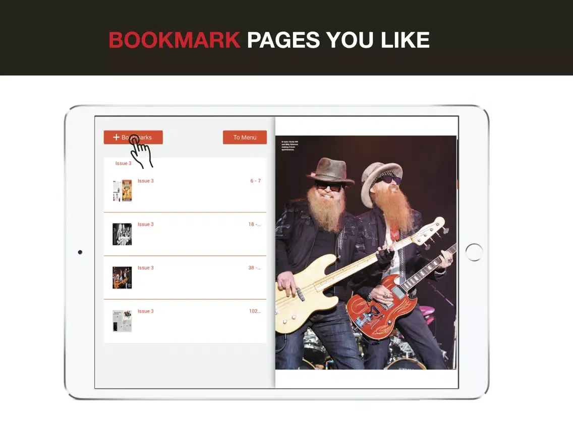 ภาพหน้าจอของ Planet Rock Magazine iPad 
