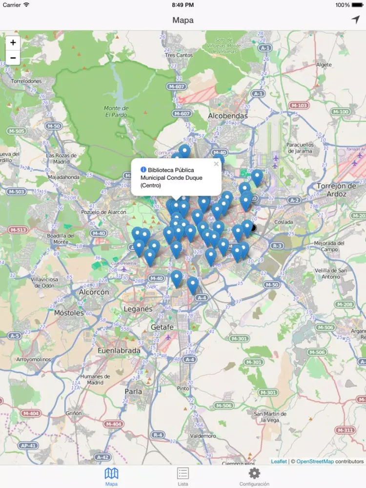 تصاویر Biblio Mad - Bibliotecas Madrid iPad 