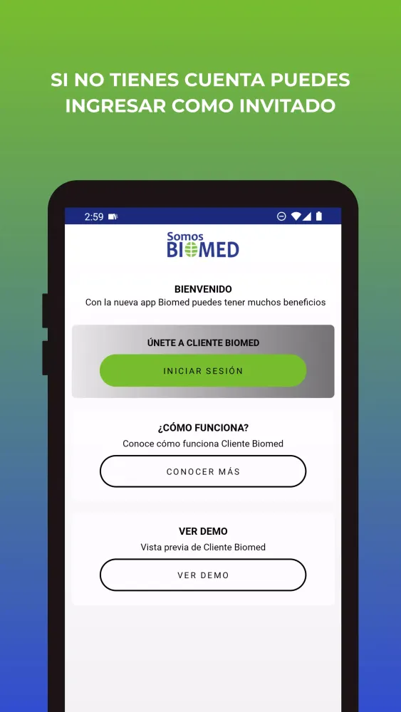 Capturas de pantalla de BIOMED