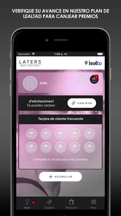 ภาพหน้าจอของ Laters