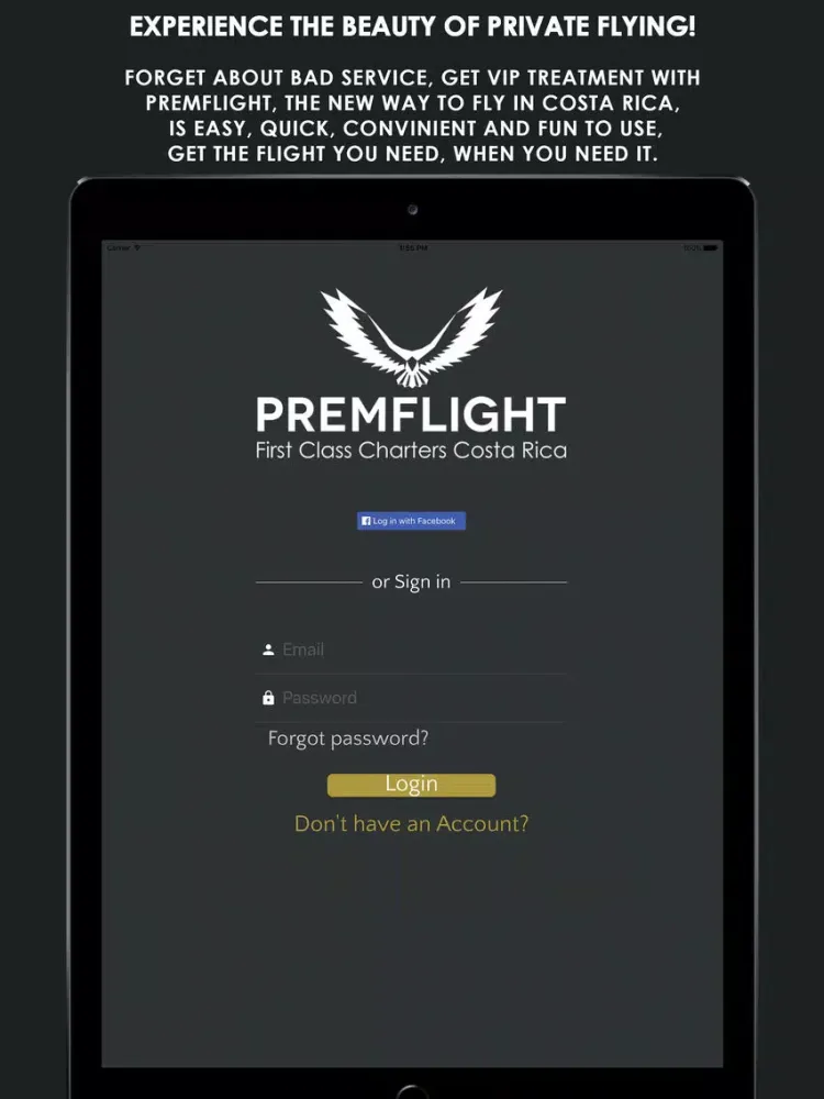 Premflight iPad 应用截图