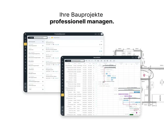 Tangkapan layar BauMaster ® Bauleiter App iPad 
