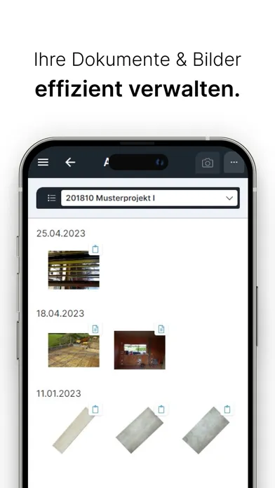 Tangkapan layar BauMaster ® Bauleiter App