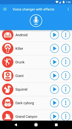Voice changer with effects স্ক্রিনশট