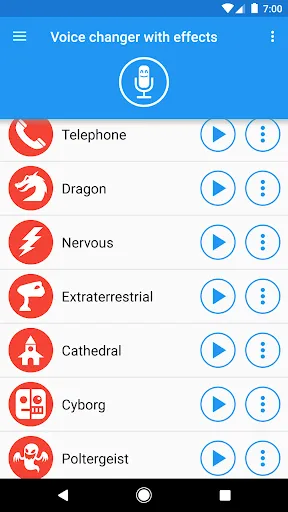 Voice changer with effects স্ক্রিনশট