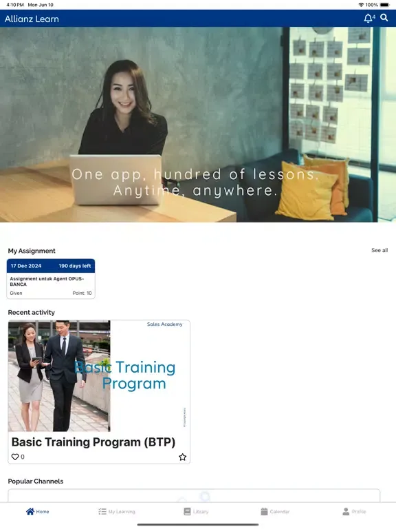 تصاویر Allianz Learn iPad 