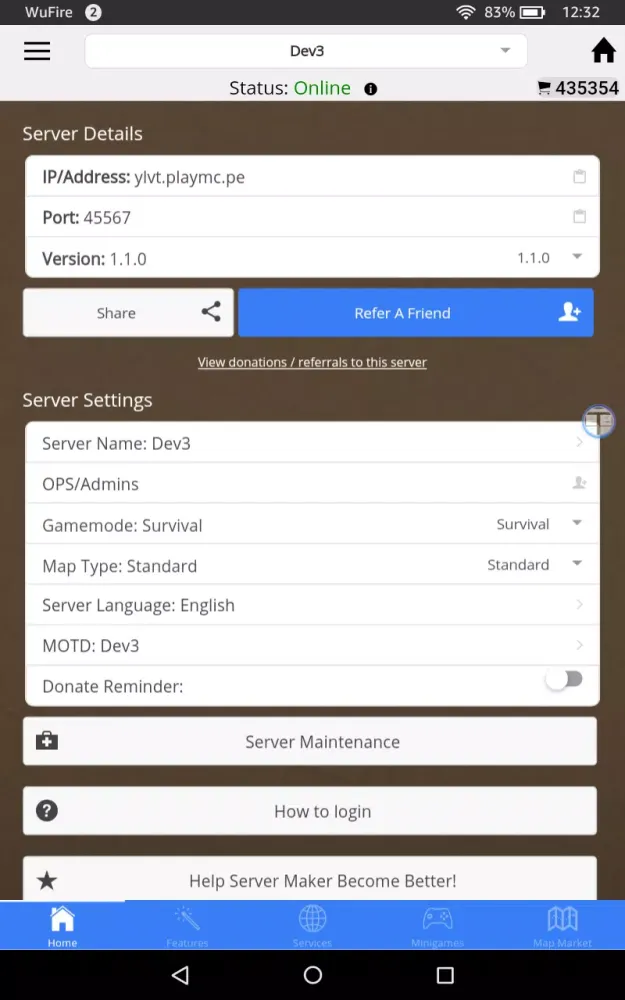 Zrzuty ekranu Server Maker for MCPE