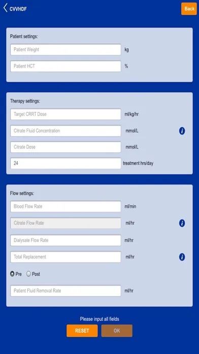 CRRT Dose Calculator應用截圖