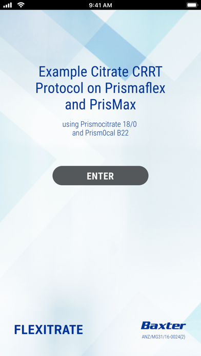 Prismaflex Citrate Protocol スクリーンショット